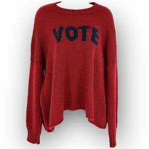 WOODEN SHIPS NWT sweater - VOTE - size S/M